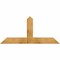 Ekena Millwork Portland Rough Sawn Timber Gable Bracket, Western Red Cedar, 60"W x 27"H x 6"D x 6"F, 11/12 Pitch GBW060X27X0606POR00RWR - alternate 1